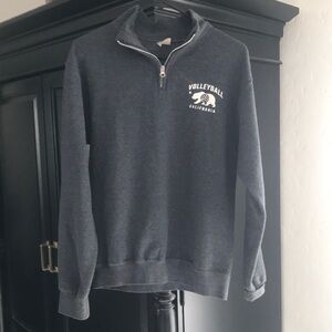 California Volleyball Gray Quarter-Zip Sweatshirt